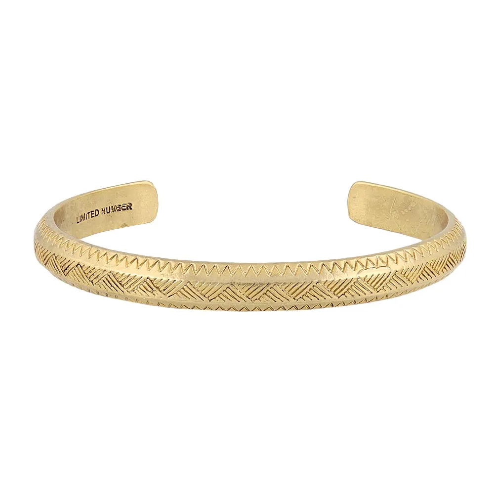 Triangle Pattern Open Bangle