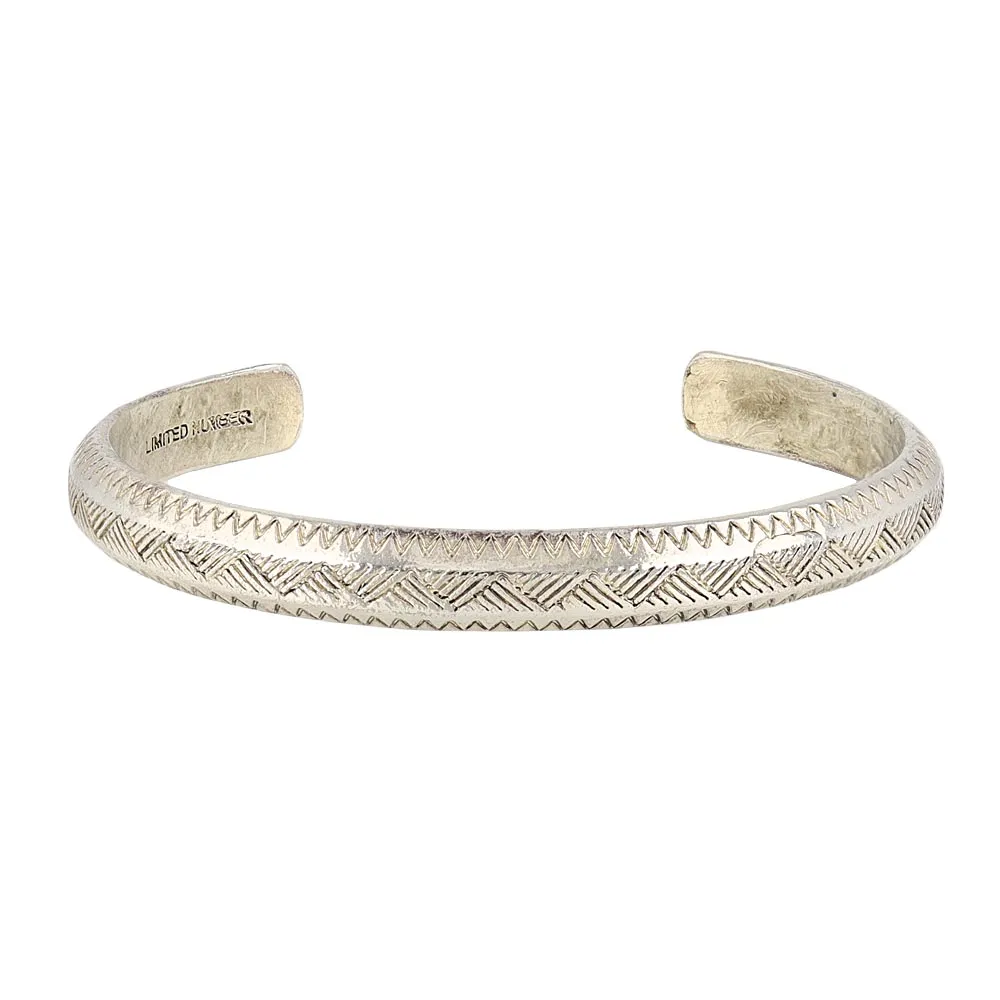Triangle Pattern Open Bangle
