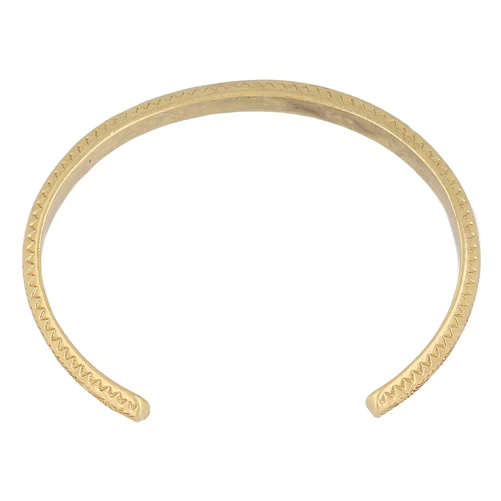 Triangle Pattern Open Bangle
