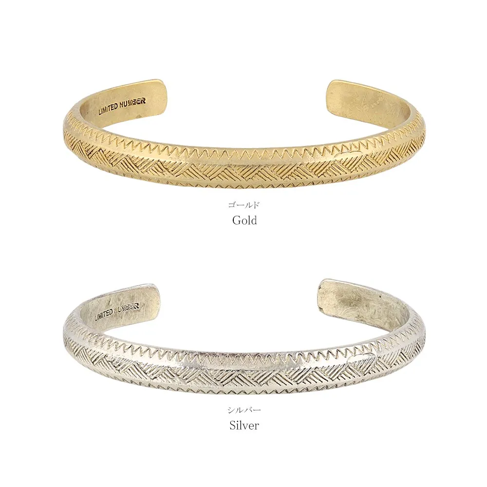 Triangle Pattern Open Bangle