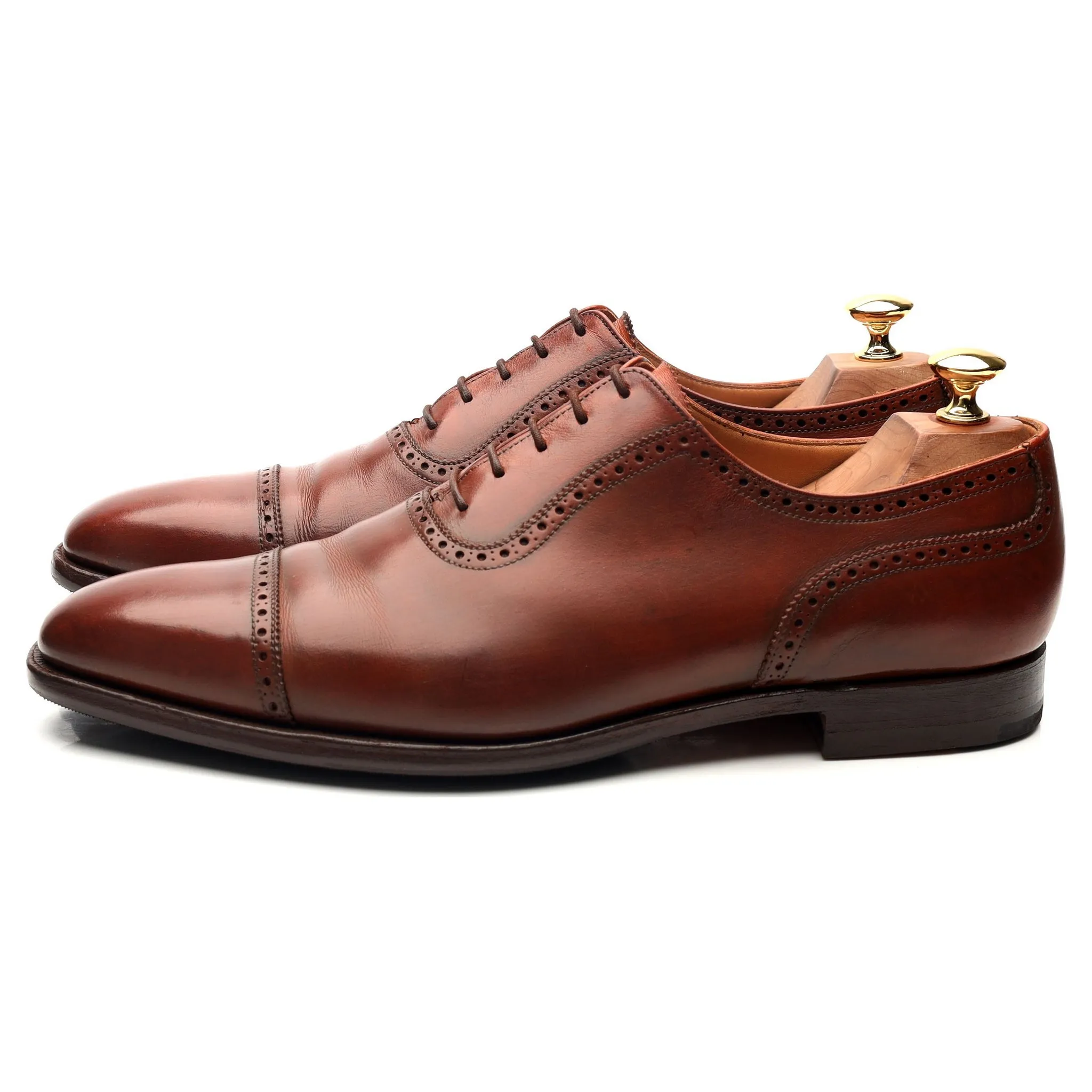 'Westbourne' Tan Brown Leather Oxford UK 9 E