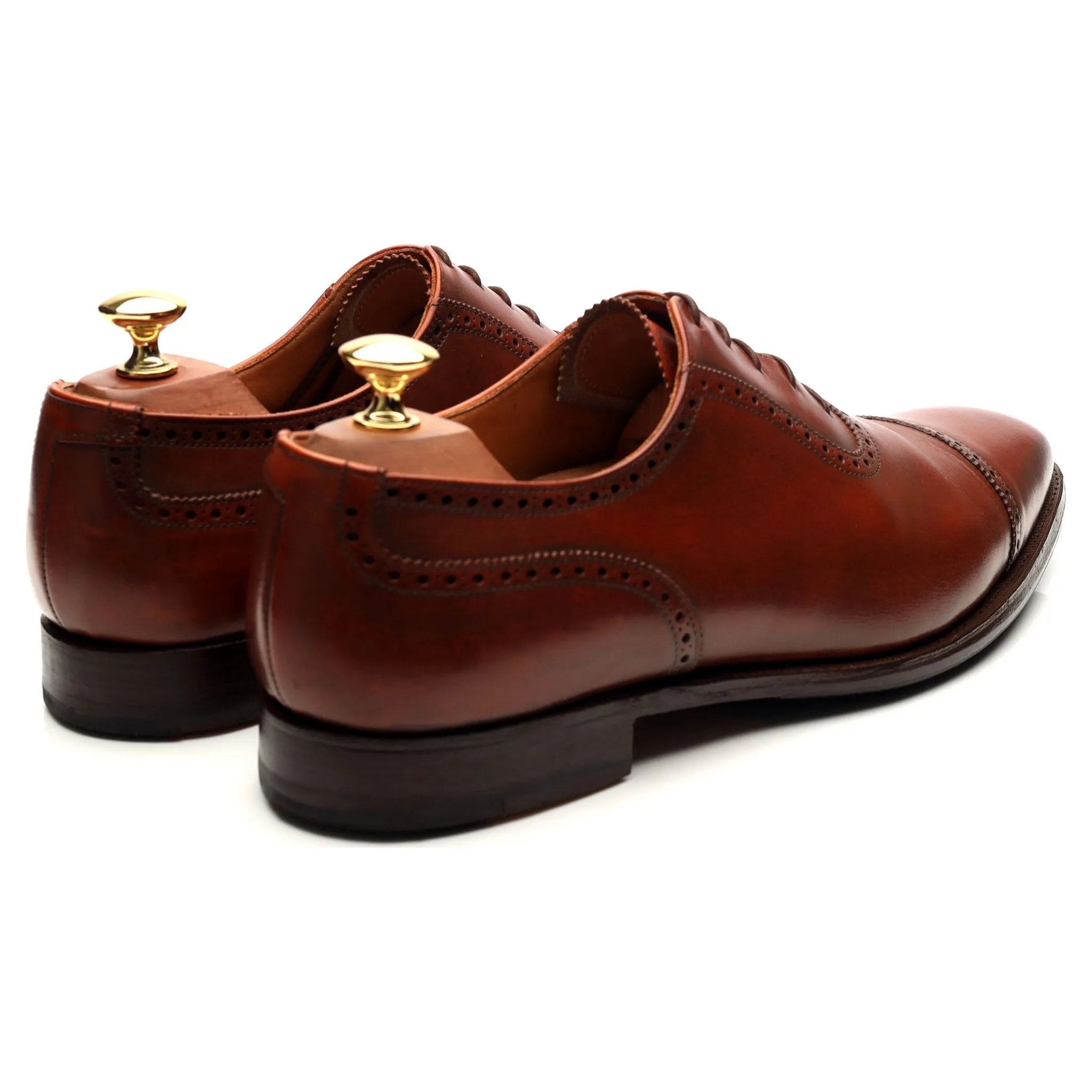 'Westbourne' Tan Brown Leather Oxford UK 9 E