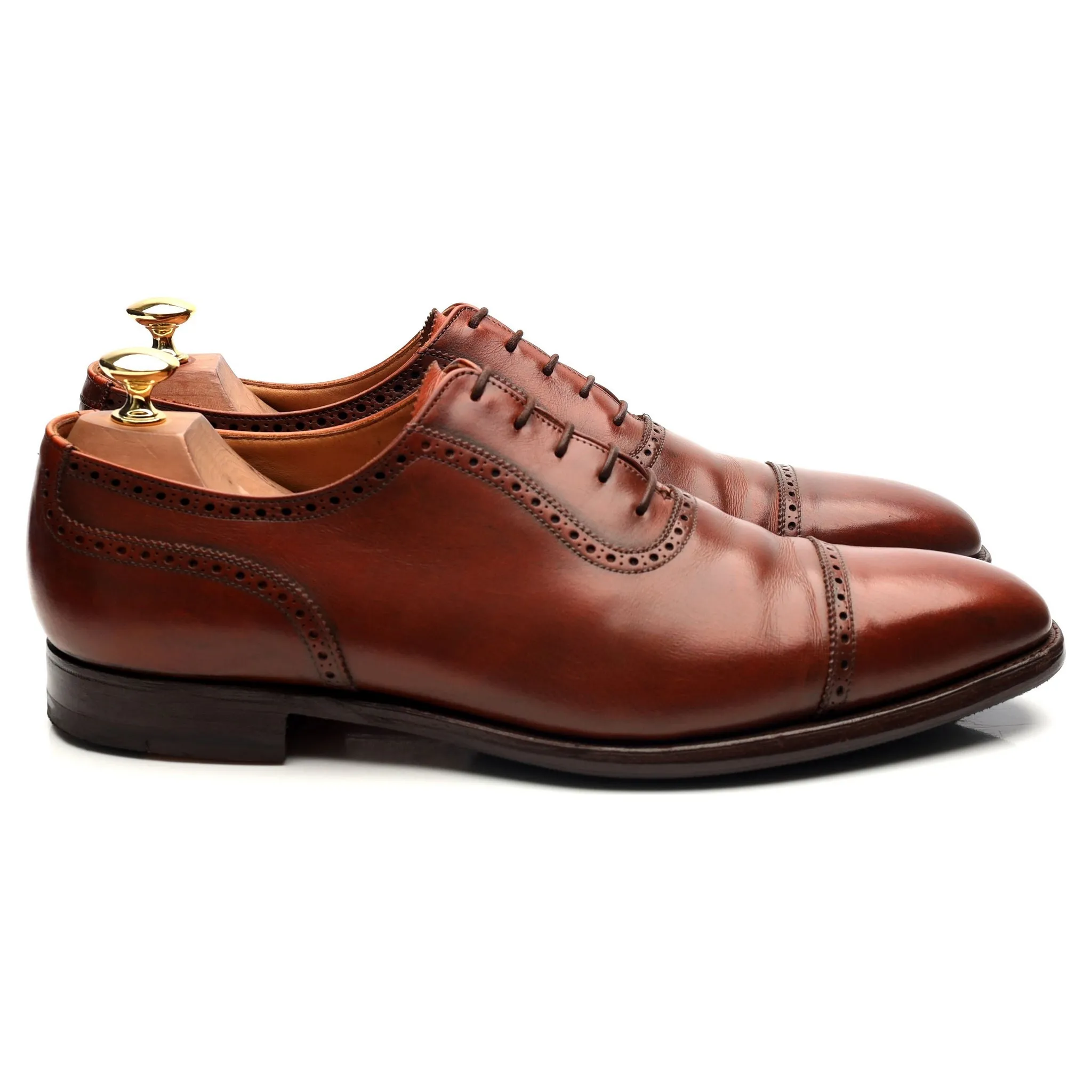 'Westbourne' Tan Brown Leather Oxford UK 9 E