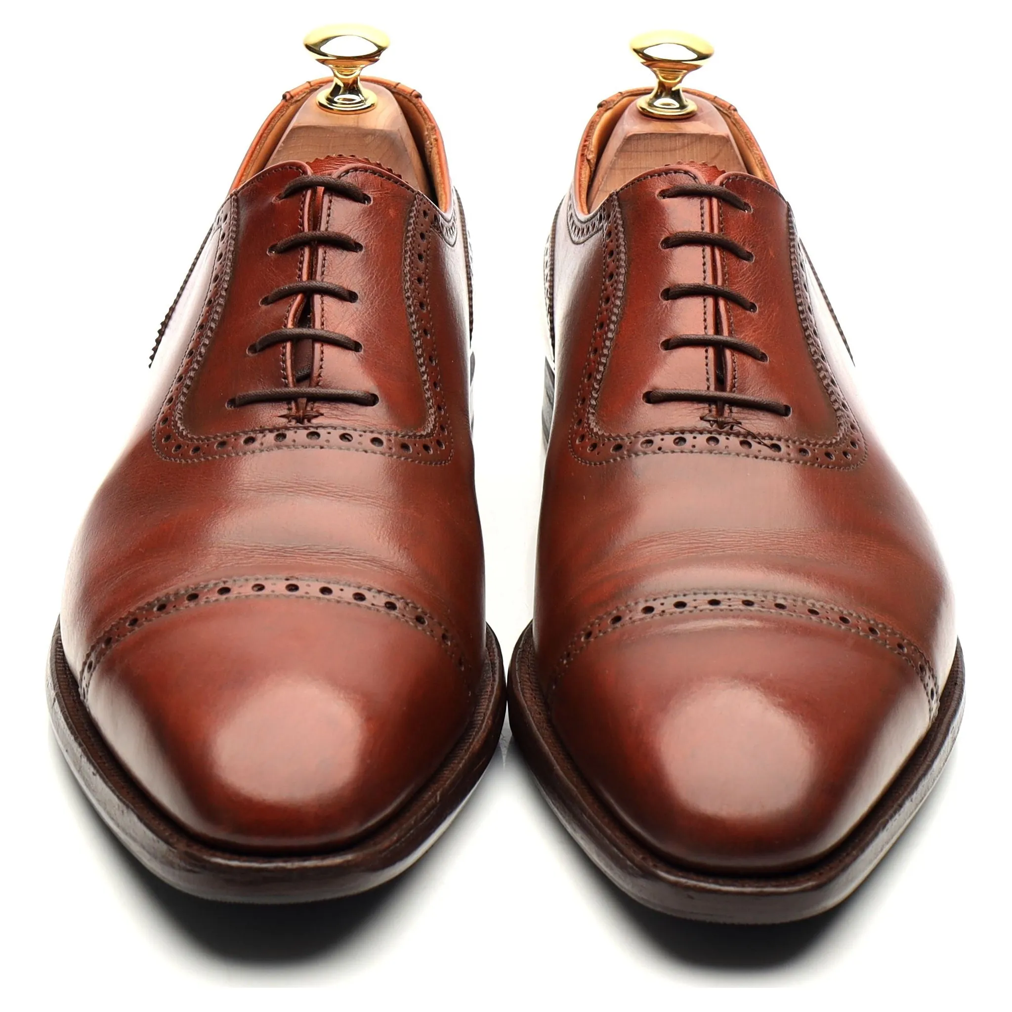 'Westbourne' Tan Brown Leather Oxford UK 9 E