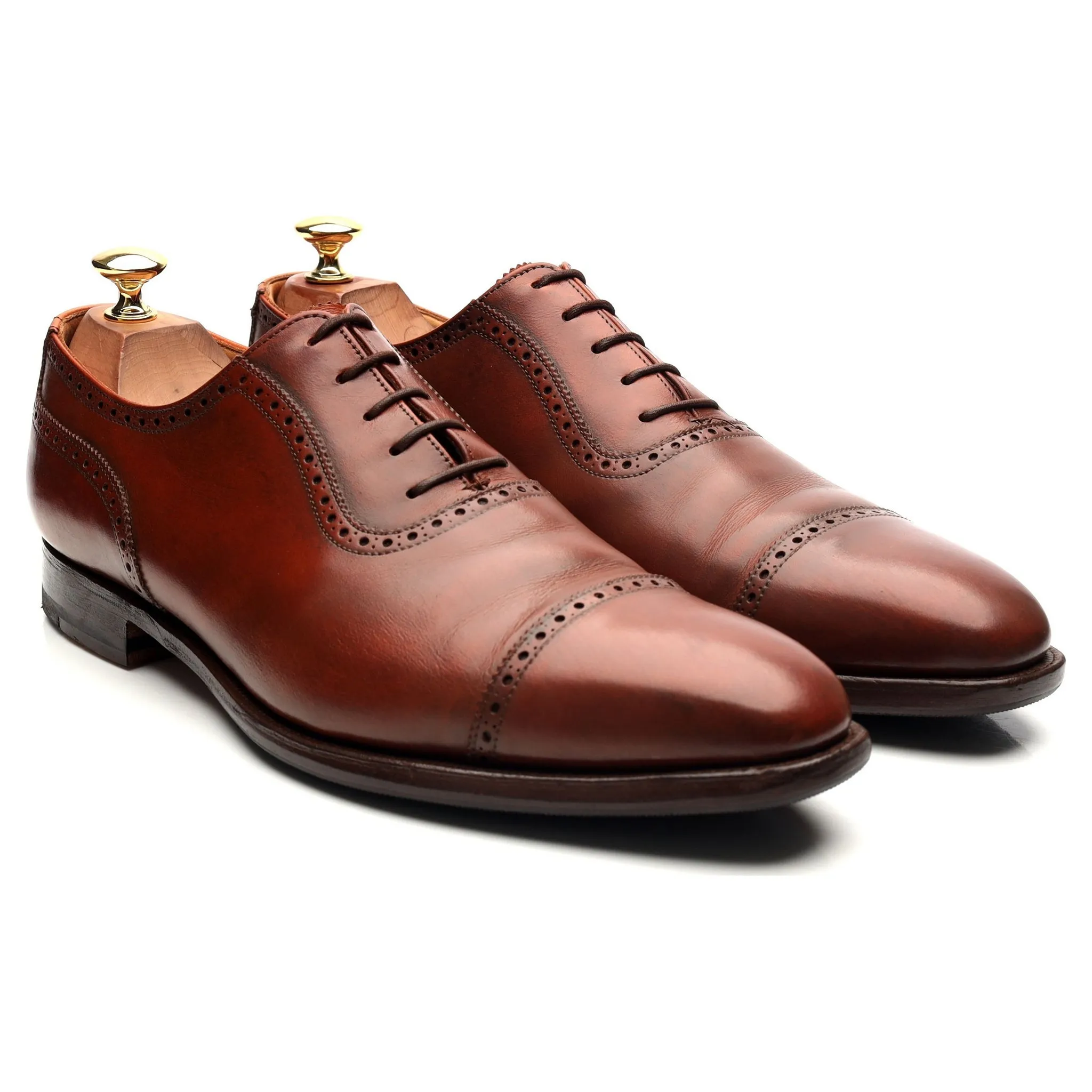 'Westbourne' Tan Brown Leather Oxford UK 9 E