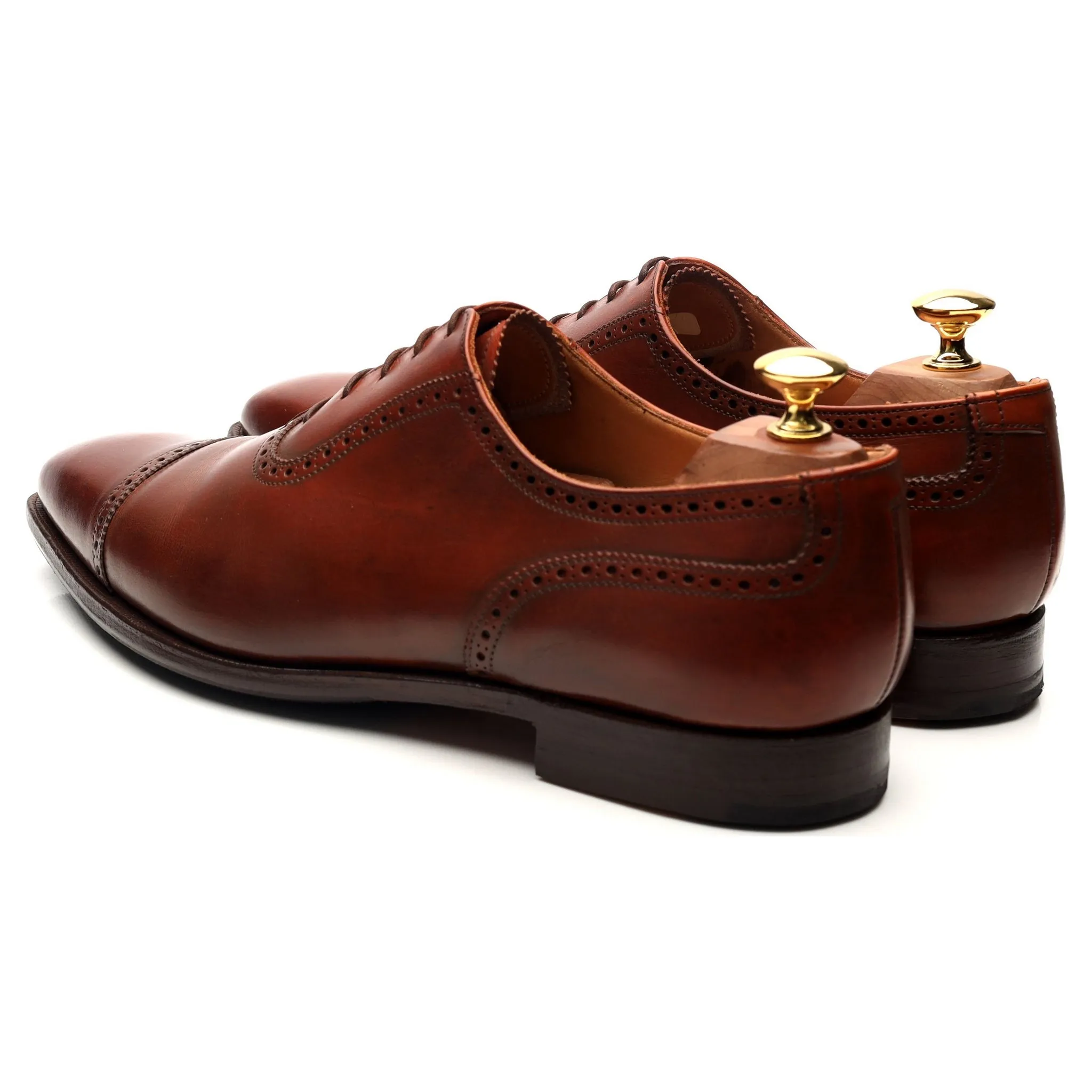 'Westbourne' Tan Brown Leather Oxford UK 9 E