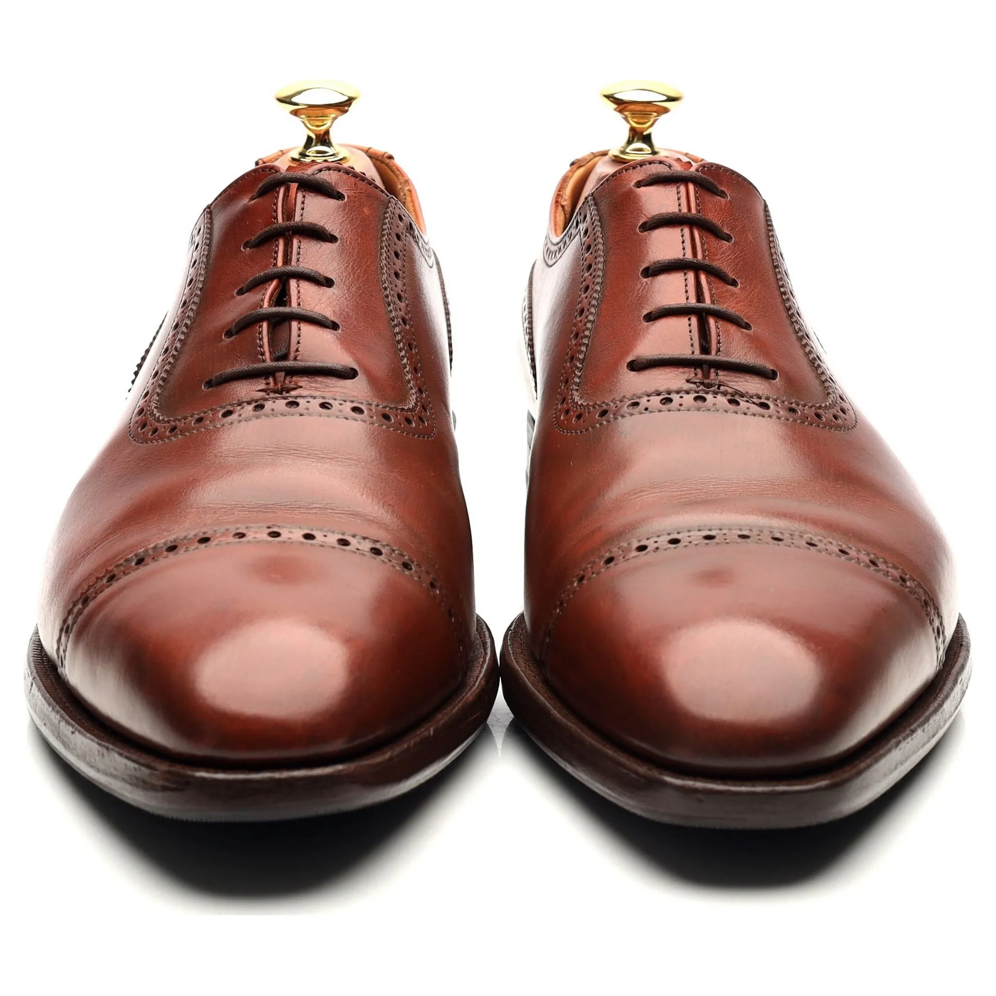 'Westbourne' Tan Brown Leather Oxford UK 9 E