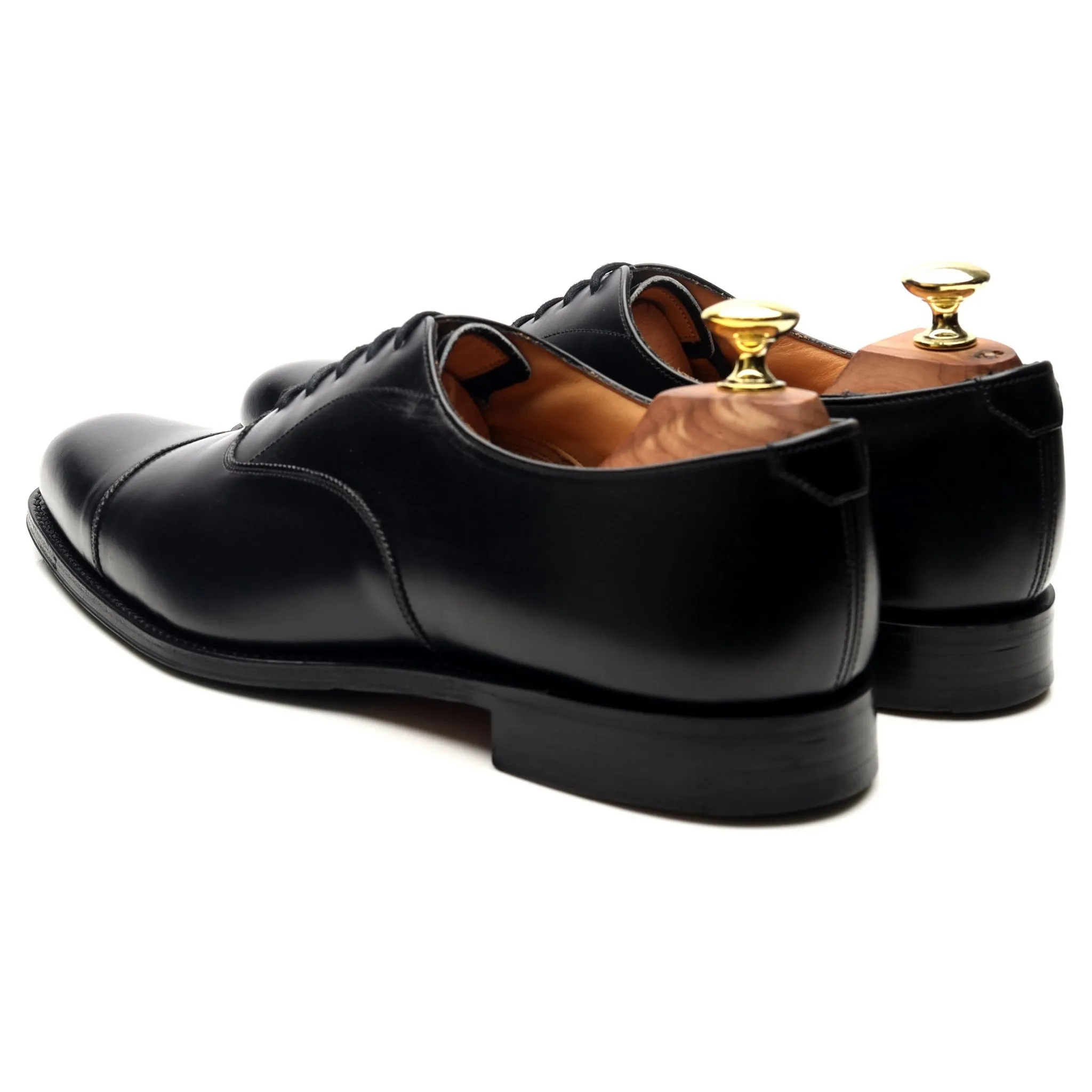 'Westerham' Black Leather Oxford UK 7 F