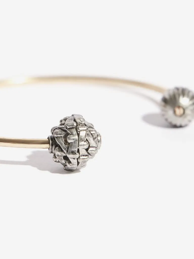 Westside Accessories Silver Open Cuff Bangles