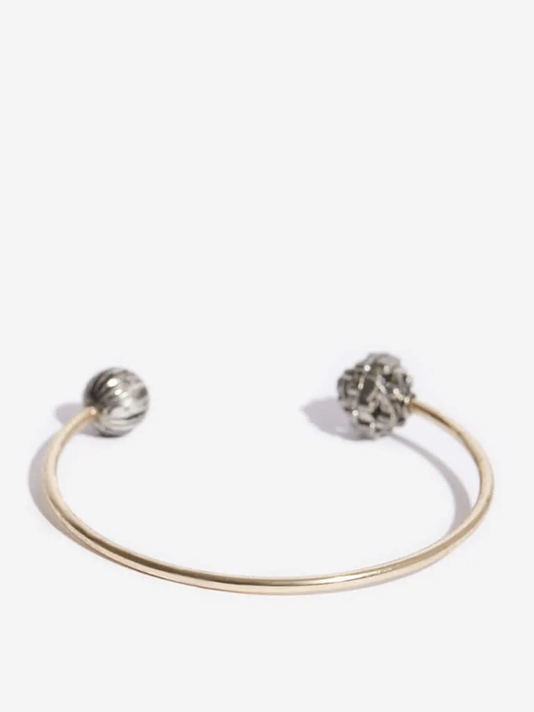 Westside Accessories Silver Open Cuff Bangles