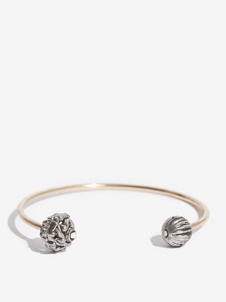 Westside Accessories Silver Open Cuff Bangles