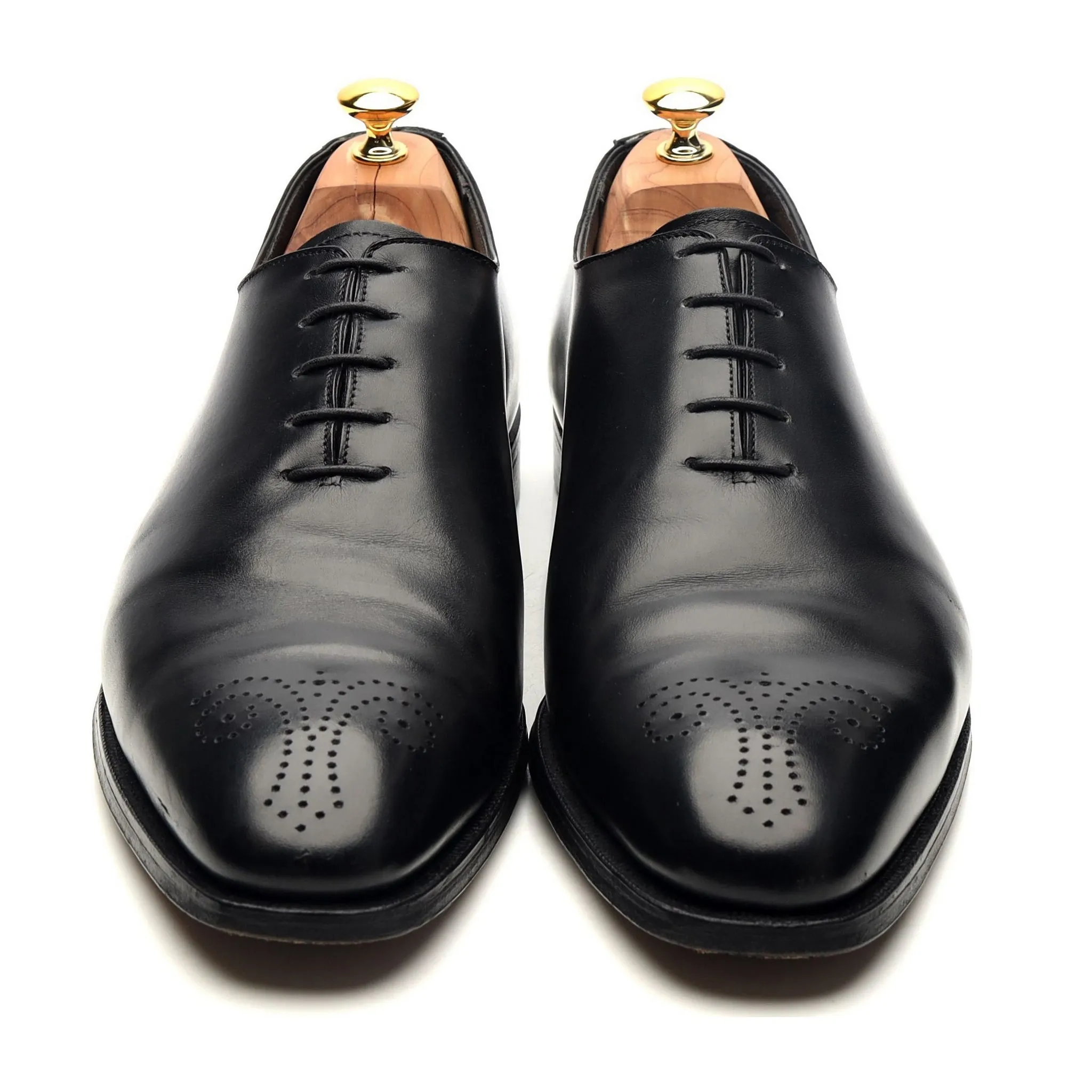 'Weymouth' Black Leather Oxford UK 11 E