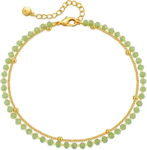 Yumikoo 18k Gold Plated Anklet Ankle Bracelets for Women