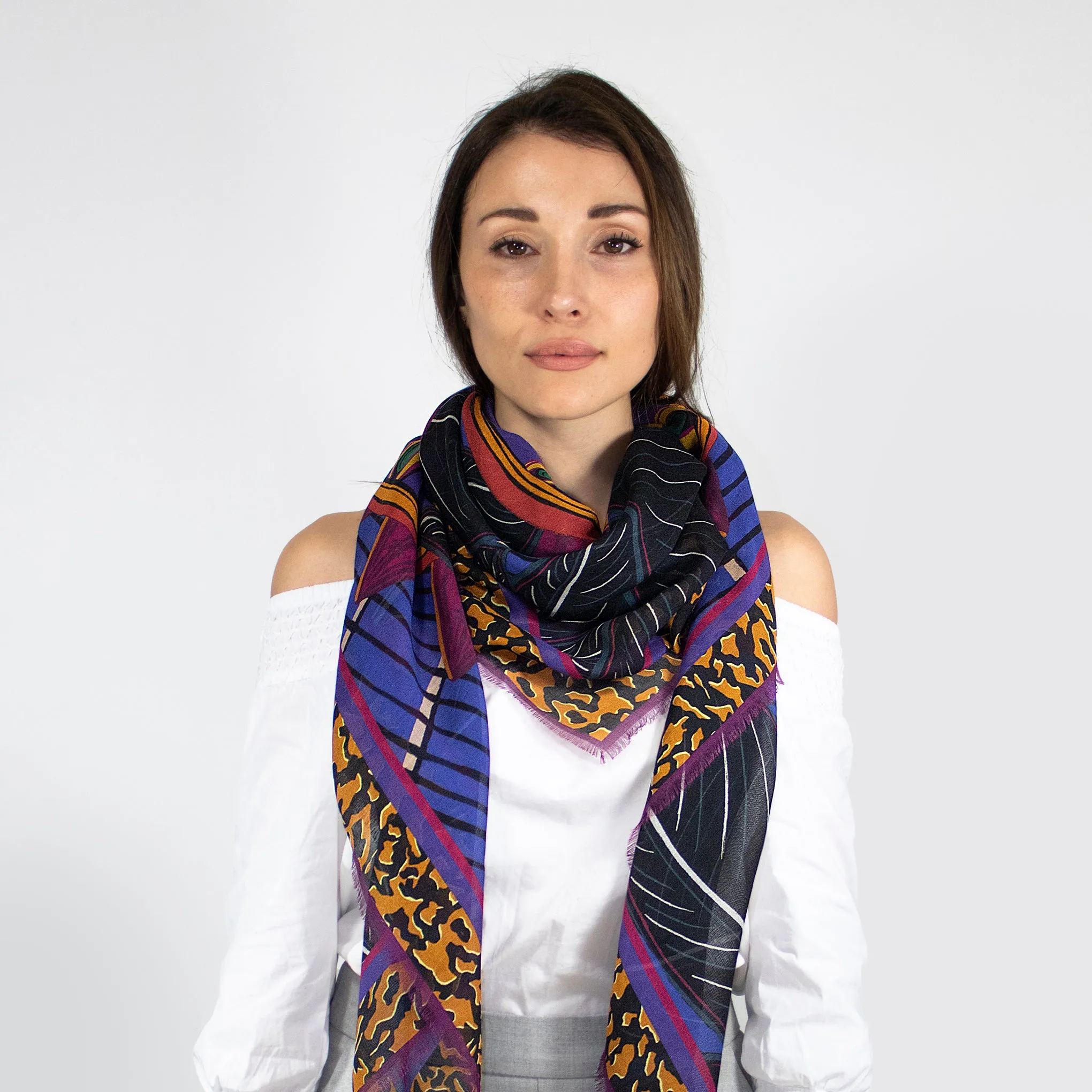 Zhi Zulu Matriarch Silk Modal Scarf
