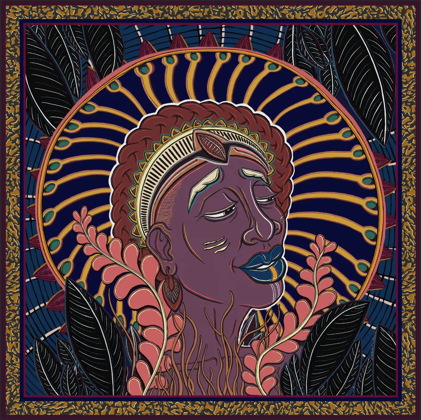 Zhi Zulu Matriarch Silk Modal Scarf